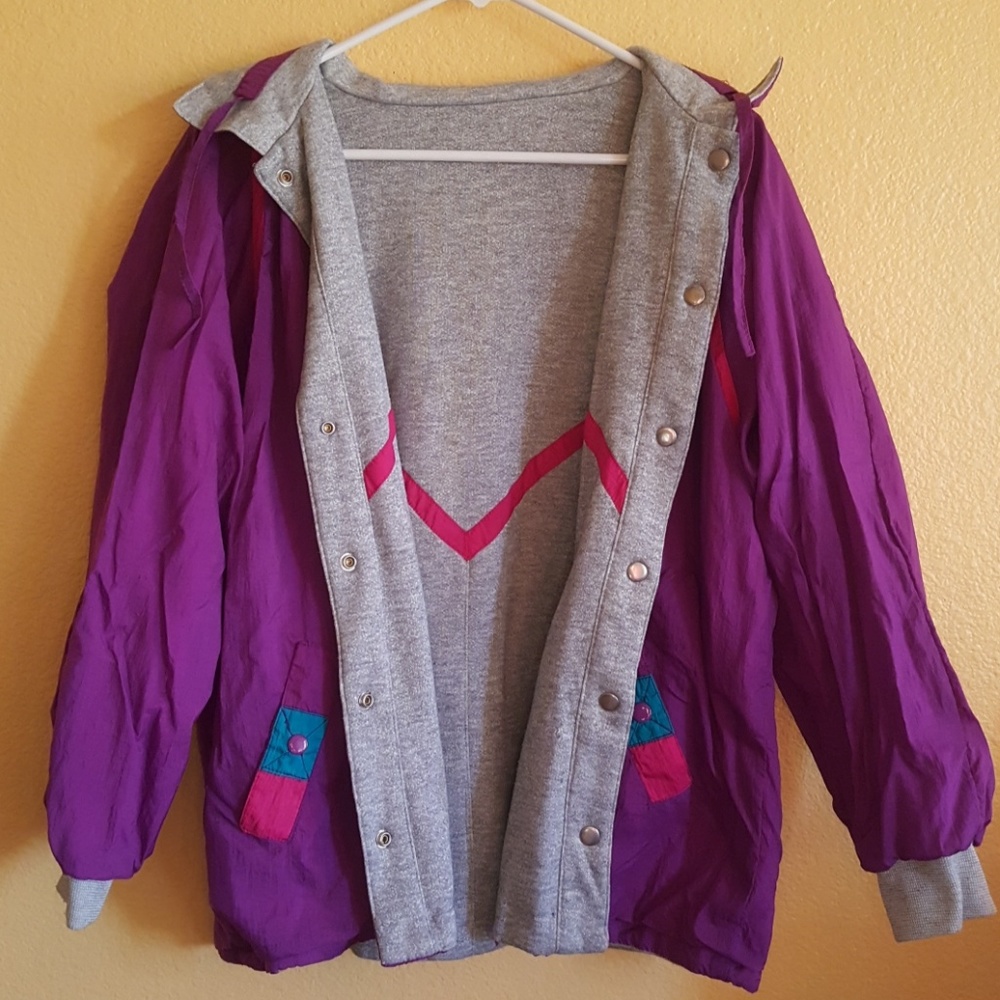 Reversible vintage windbreaker
